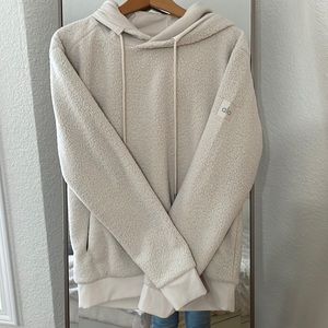 alo Beige Sherpa hoodie